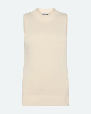 Mai knit vest 4193 - Brown Rice