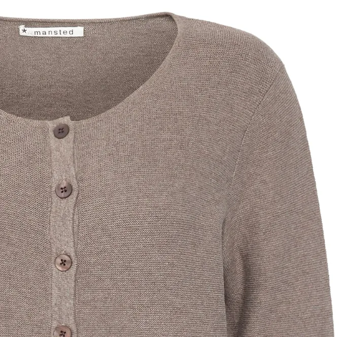 Manstead Monsoon Cardigan | Walnut   Fuschia