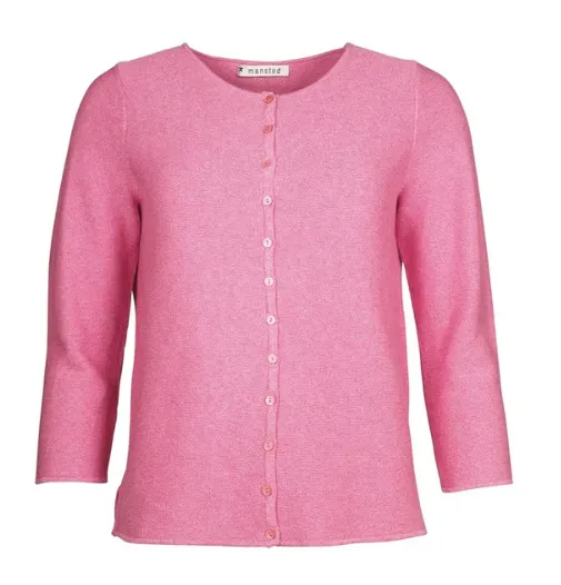 Manstead Monsoon Cardigan | Walnut   Fuschia