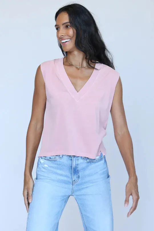 MARGOT-V Neck Sleeveless Tee