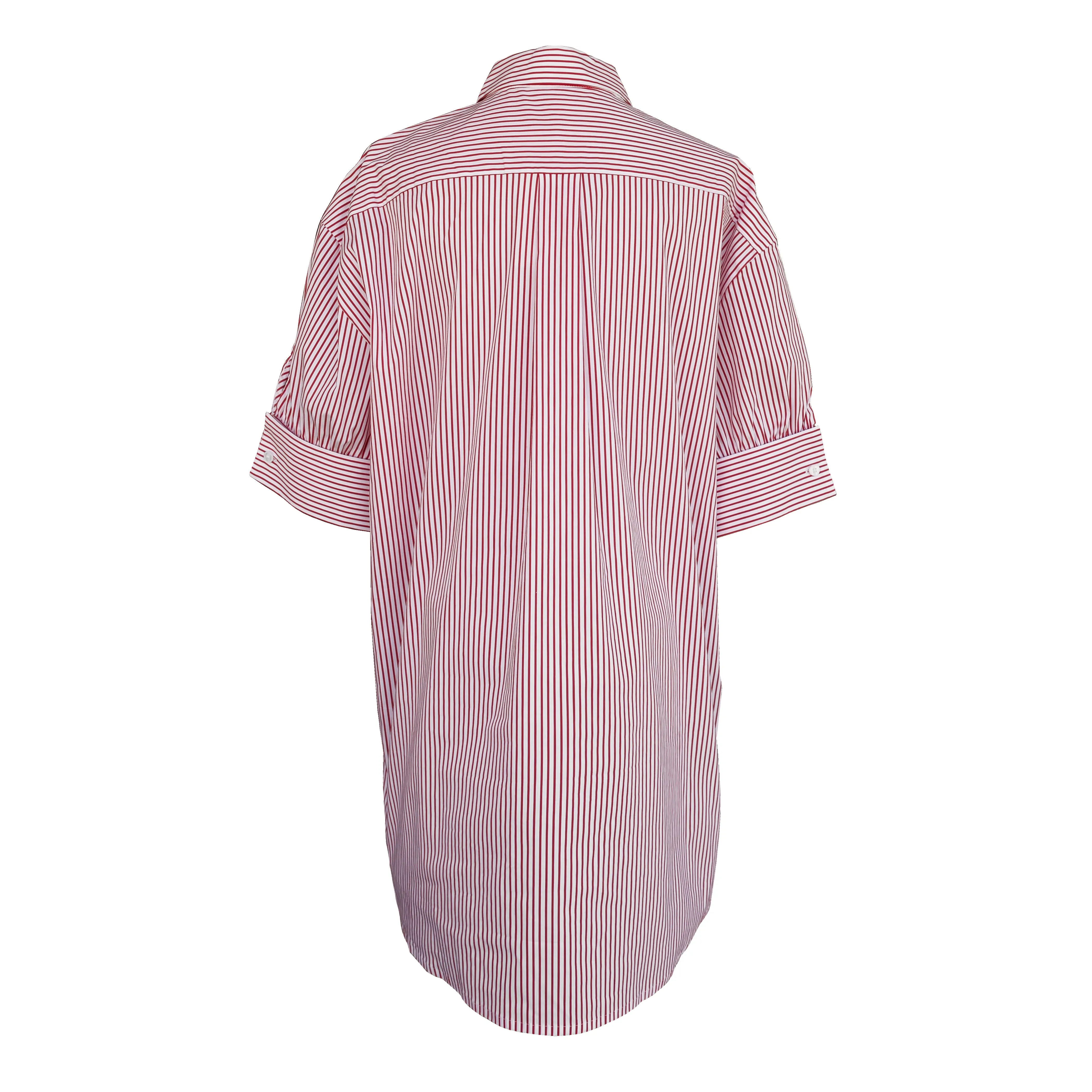 MASON'S DAUGHTER Anna Dress, Red and White Striped