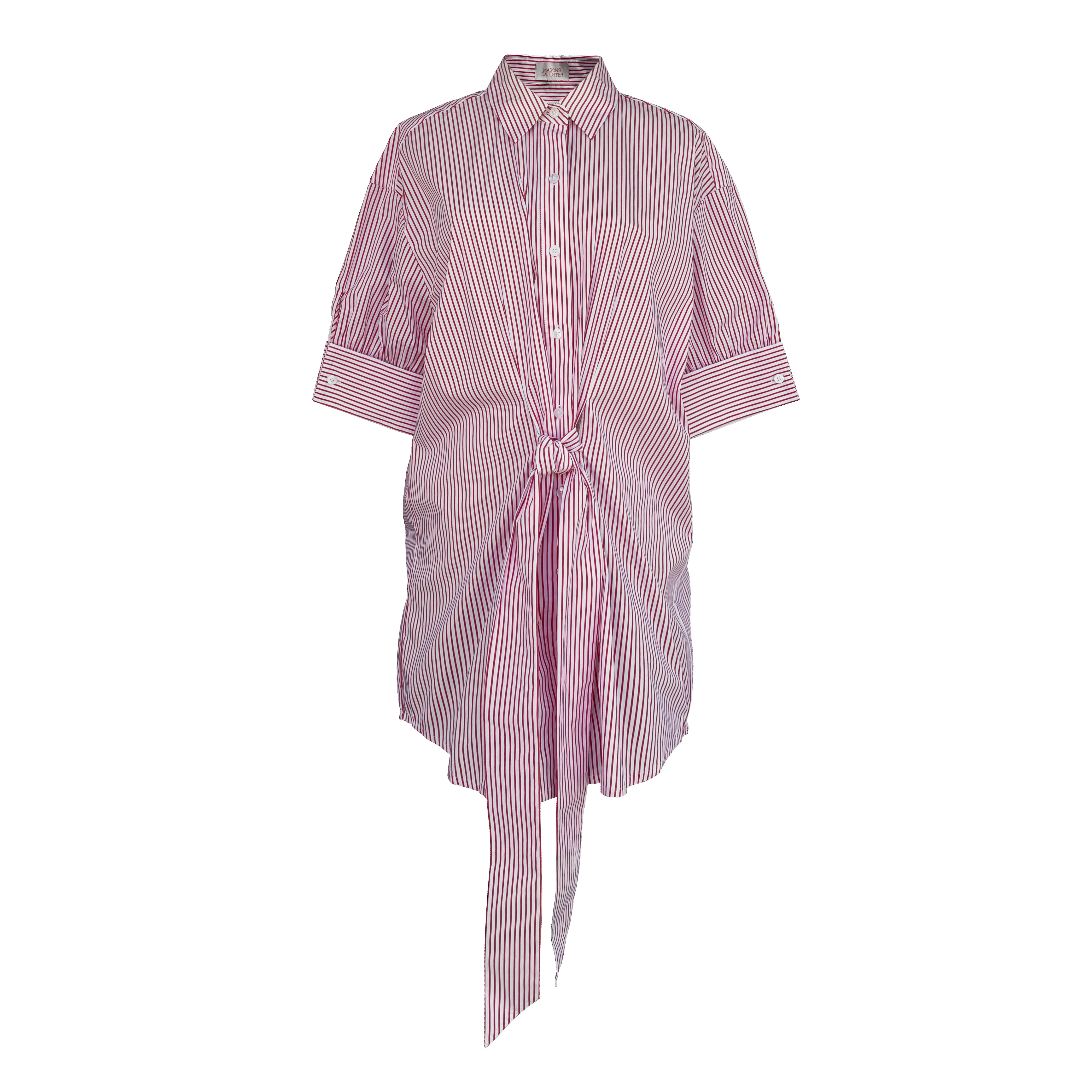 MASON'S DAUGHTER Anna Dress, Red and White Striped