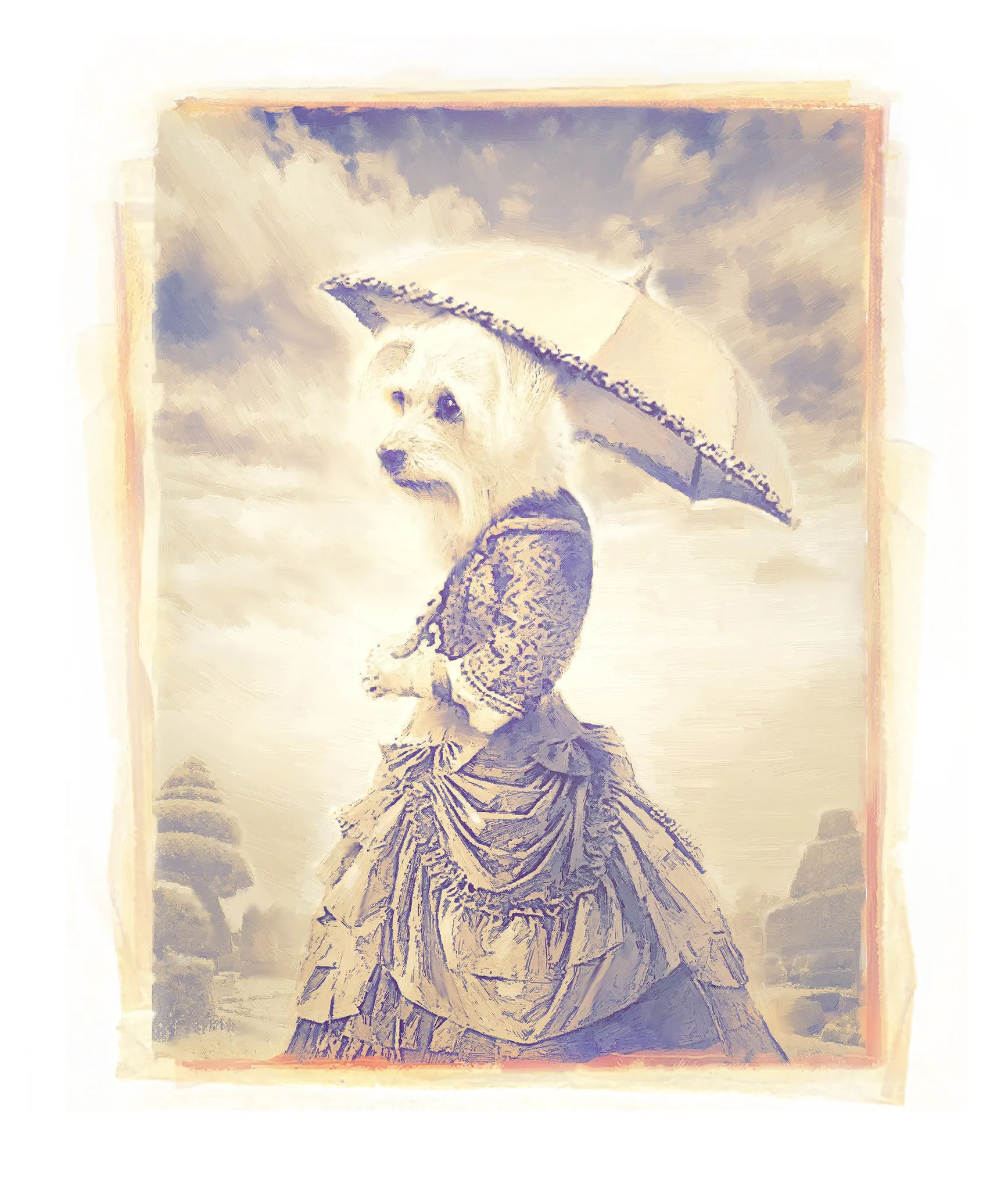 Matt Zumbo Lizzie with Umbrella Digital Studio Print
