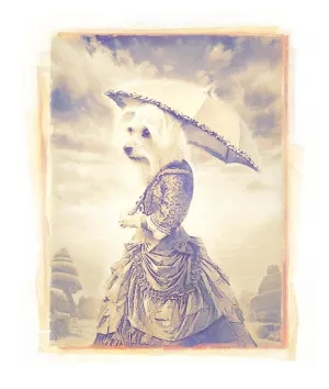 Matt Zumbo Lizzie with Umbrella Digital Studio Print