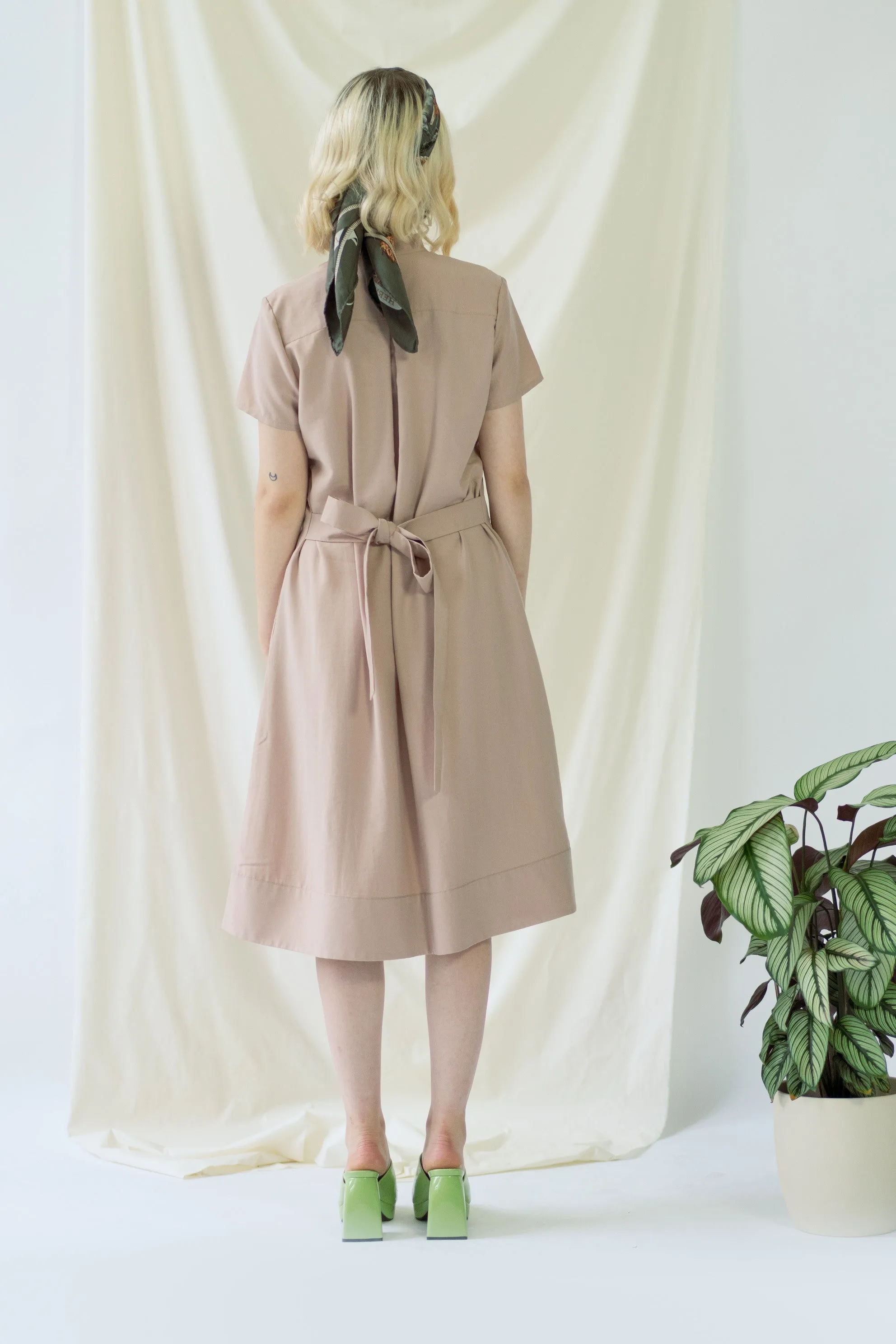 Melanie Dress Short Sleeves Rose