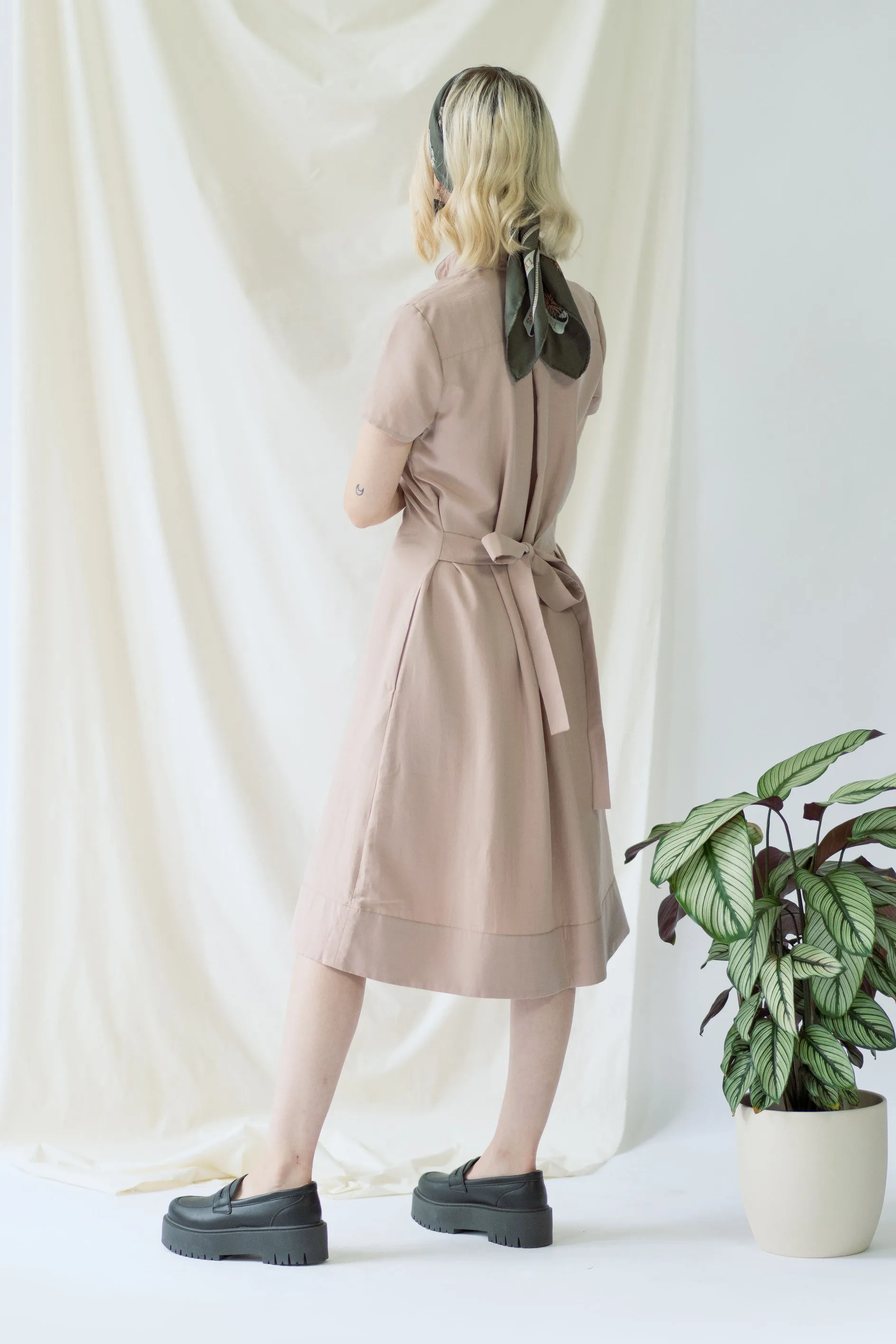 Melanie Dress Short Sleeves Rose