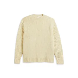 Men Mmk-Stretam-Mib Ls Stitch Mix Crew Jumper - White