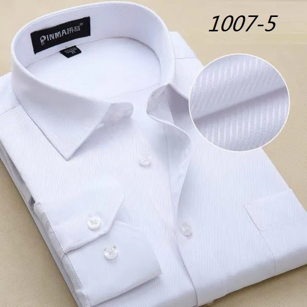 Men Shirt  2017 Striped Shirt Men Brand Business Casual Long Sleeve.