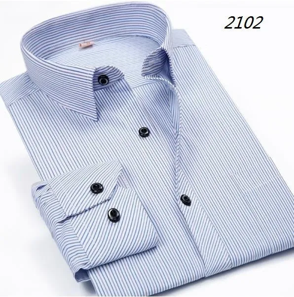 Men Shirt  2017 Striped Shirt Men Brand Business Casual Long Sleeve.