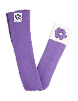 Mini Rodini Spaceflower Ribbed Leggings
