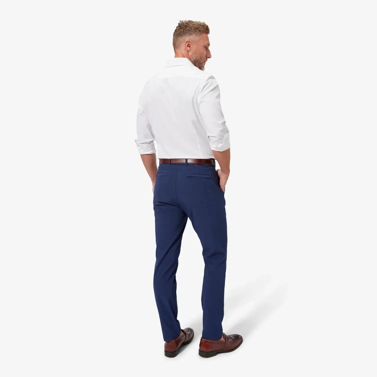 Mizzen Main Leeward Dress Shirt in Solid White