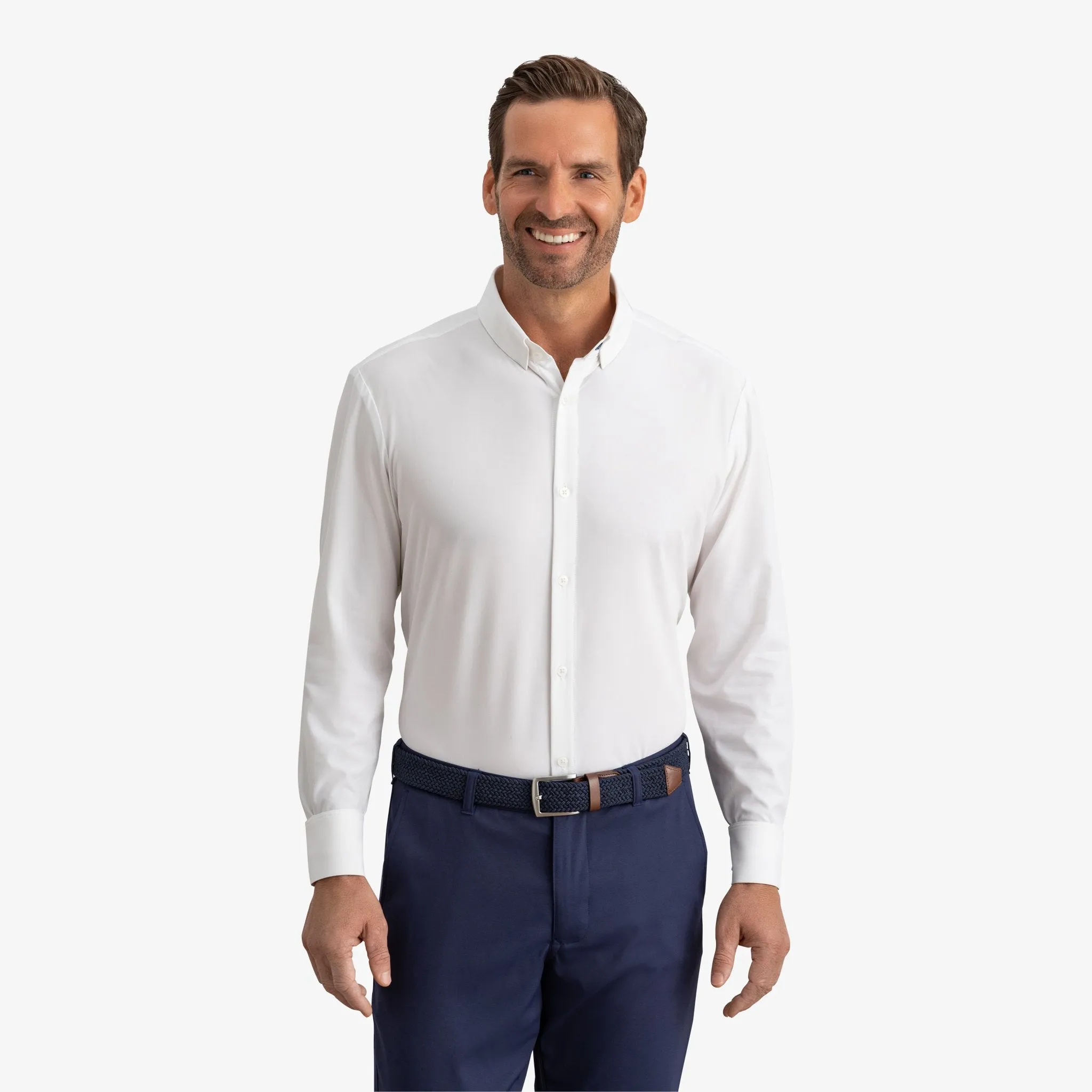 Mizzen   Main Leeward Dress Shirt White