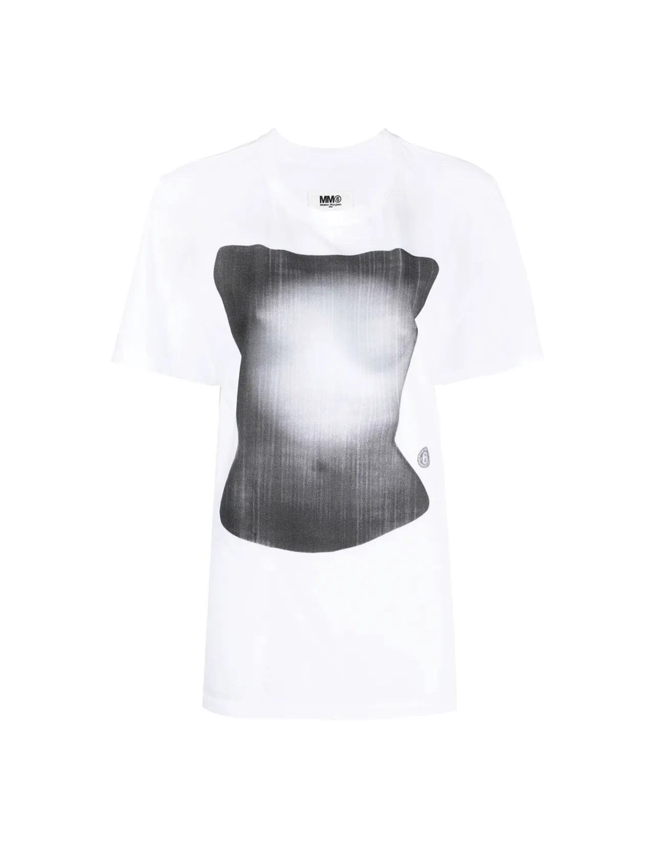 MM6 White Graphic T-shirt