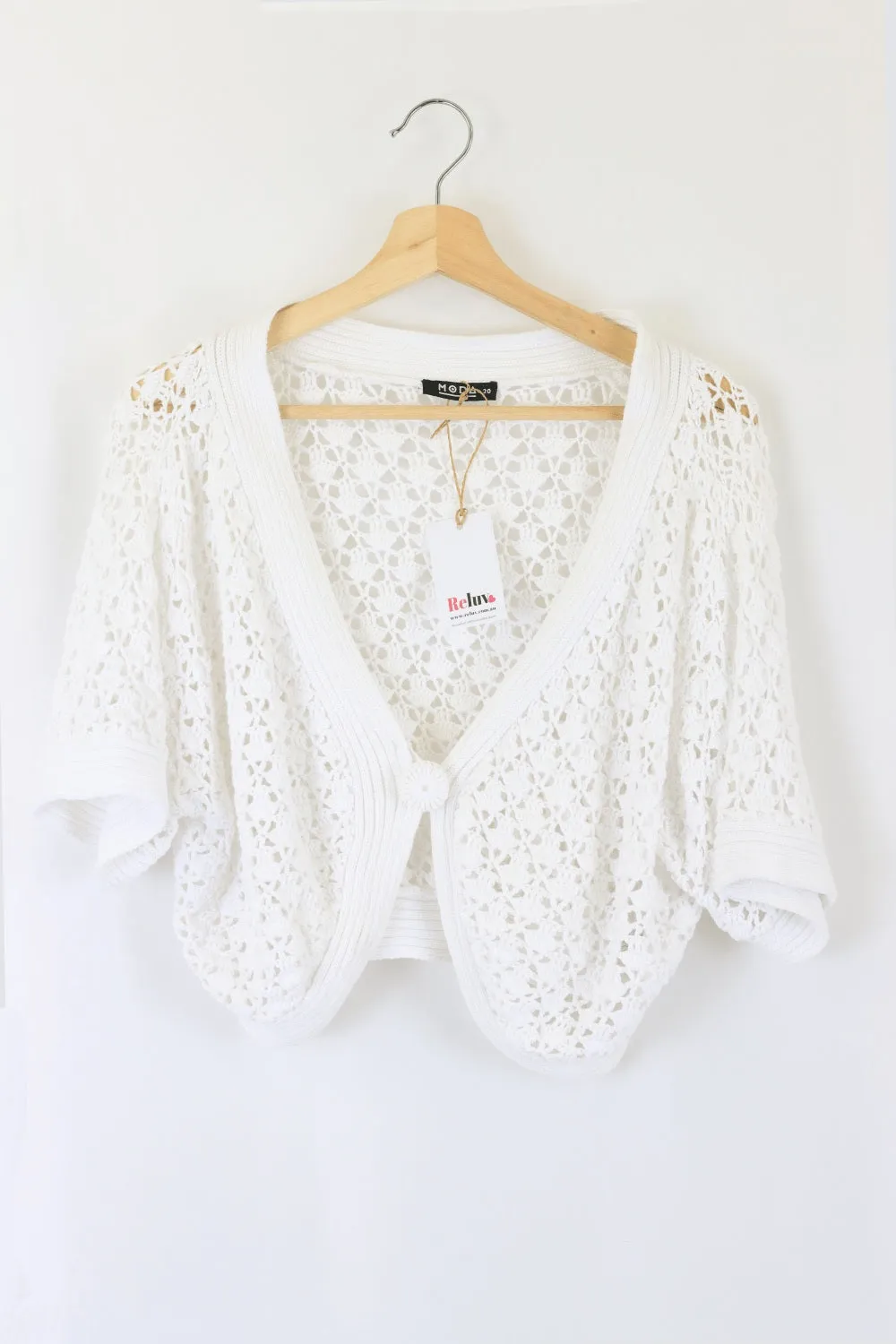 Moda White Cardigan 20