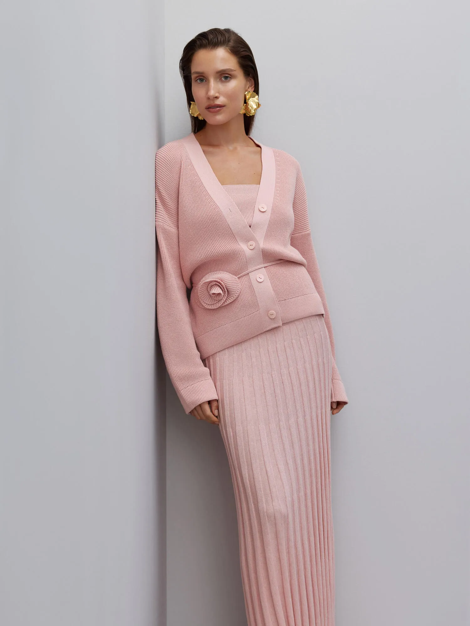 Monki Cable Rib Knitted Cardigan Lorin