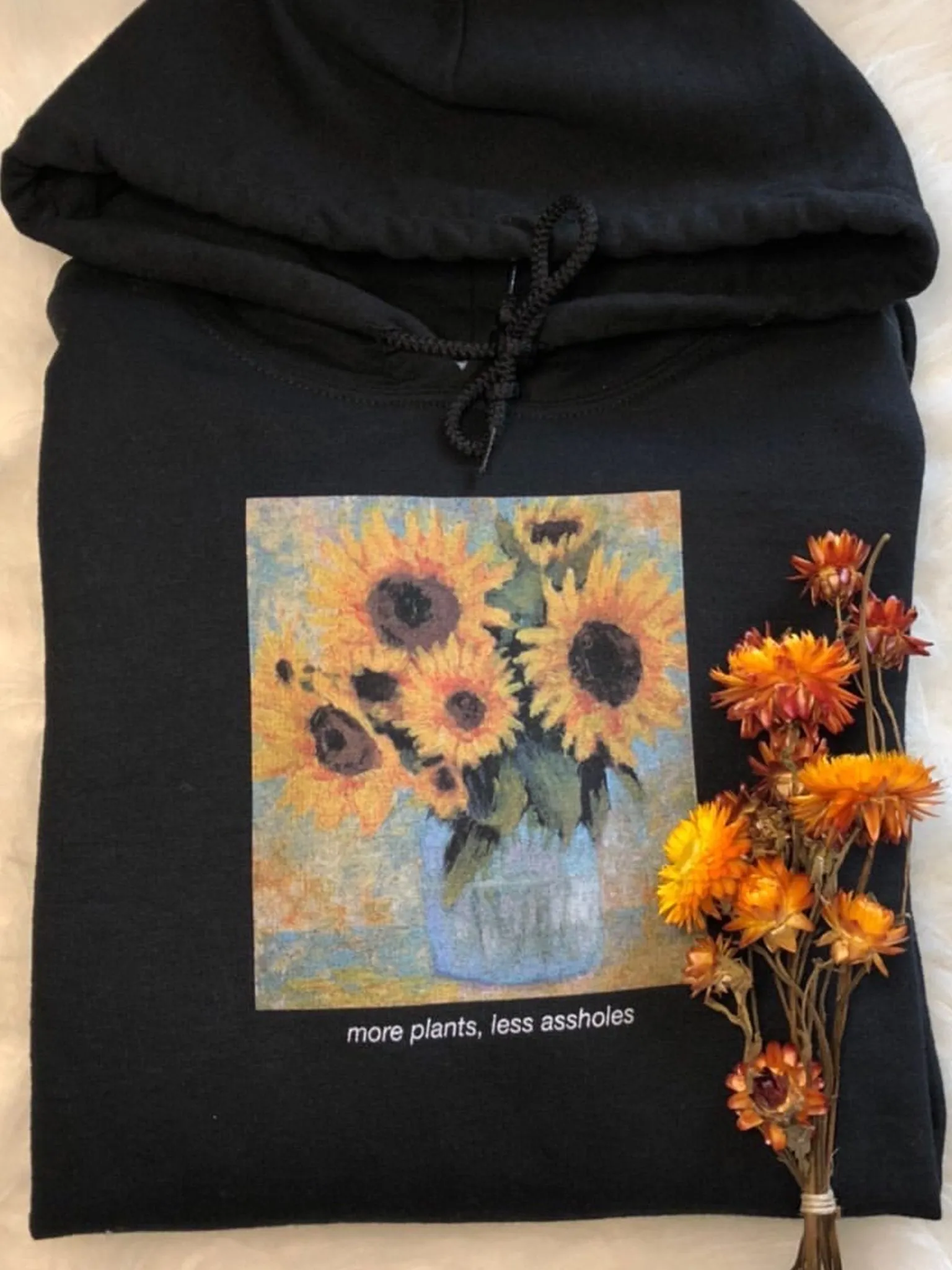 more plants, less assholes Hoodie