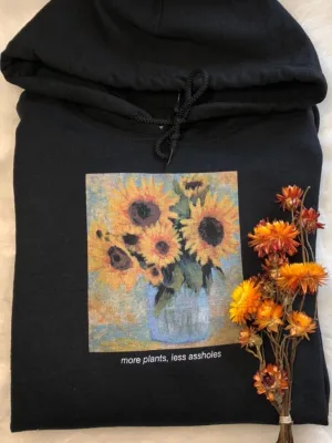 more plants, less assholes Hoodie