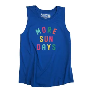 MORE SUN DAYS MUSCLE TANK - ATLANTIC BLUE