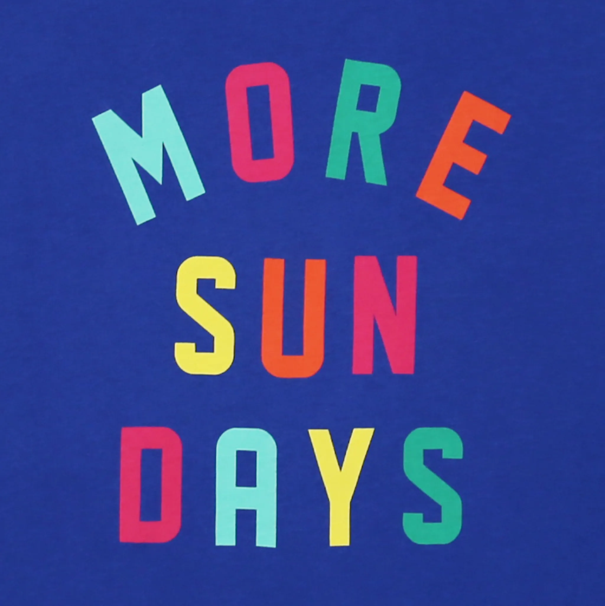 MORE SUN DAYS MUSCLE TANK - ATLANTIC BLUE
