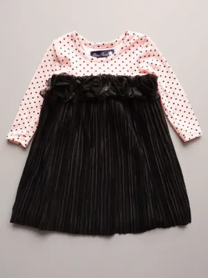 Mulberribush Pink & Black Chelsea Baby & Toddler Girls Dress Sizes 12M-4T