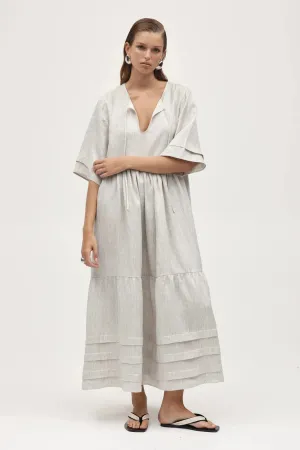 Nellie Dress Twill Stripe