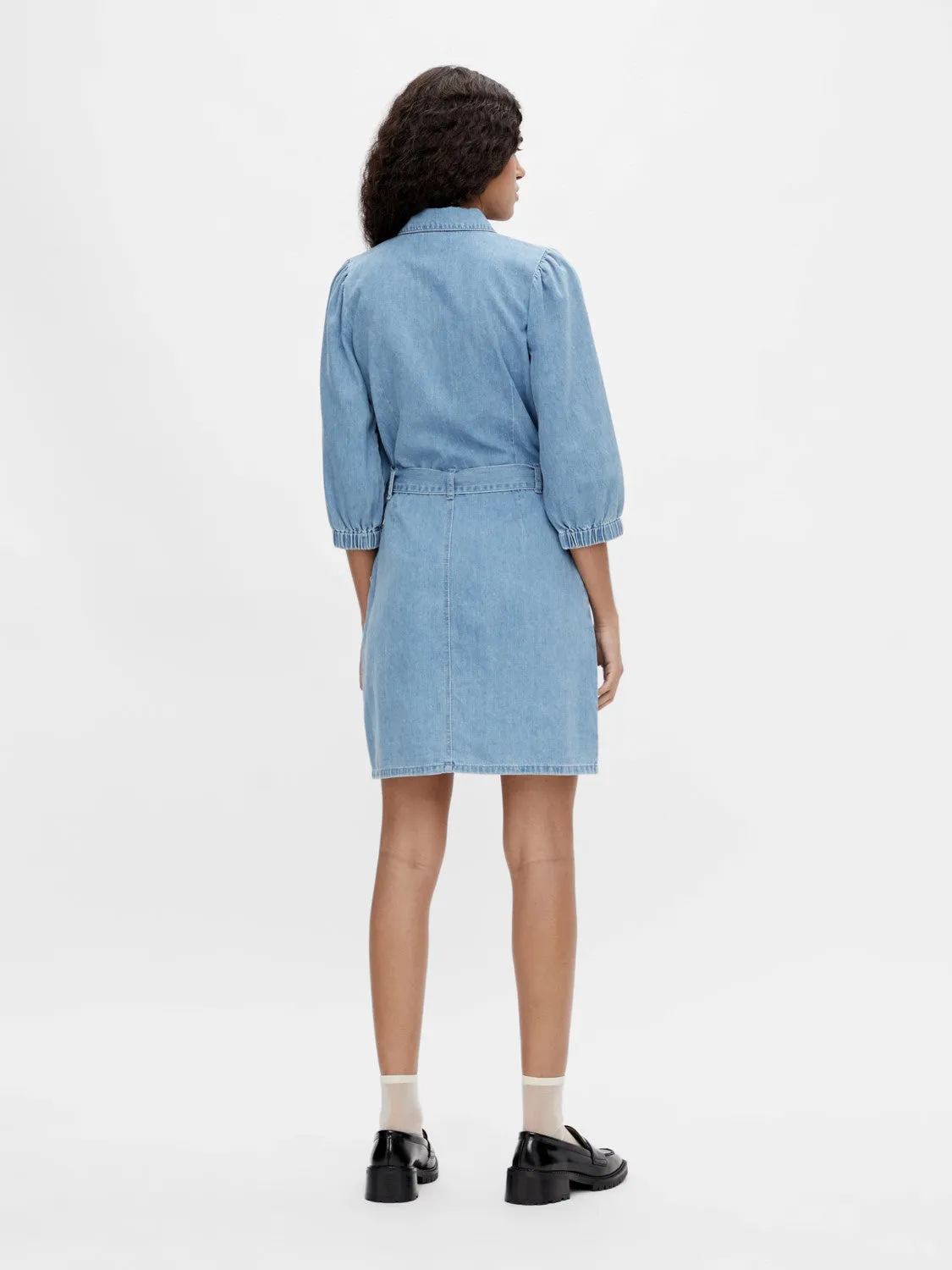 Norma Denim Midi Shirt Dress