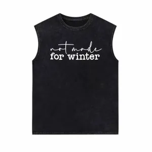 Not Made For Winter Vintage Washed Vest Top