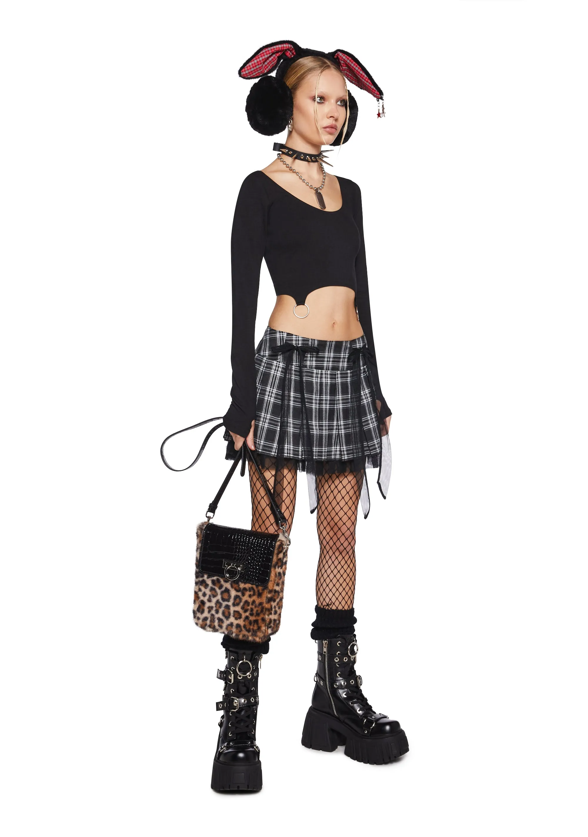 Not So Innocent Plaid Skirt