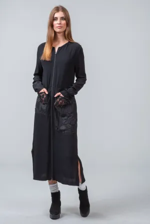 OFFSET DRESS - black - Sample