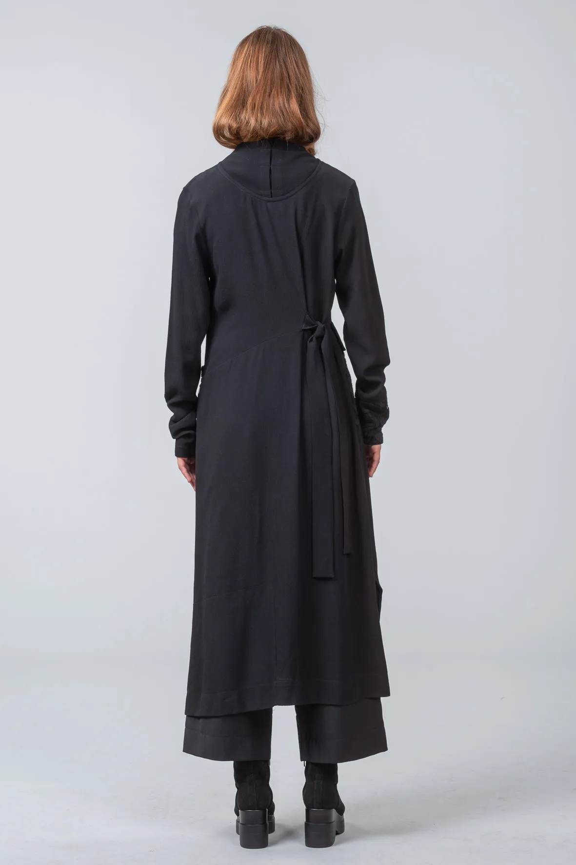 OFFSET DRESS - black - Sample
