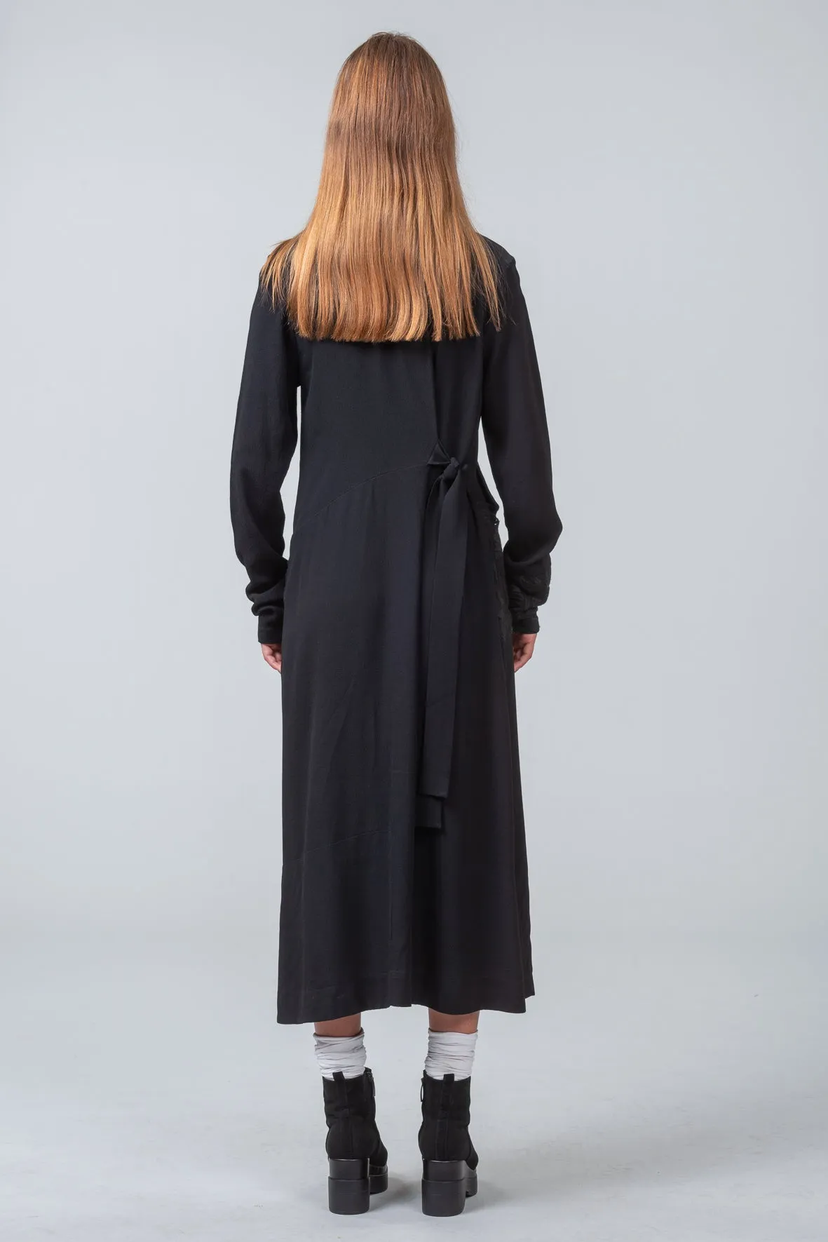 OFFSET DRESS - black - Sample