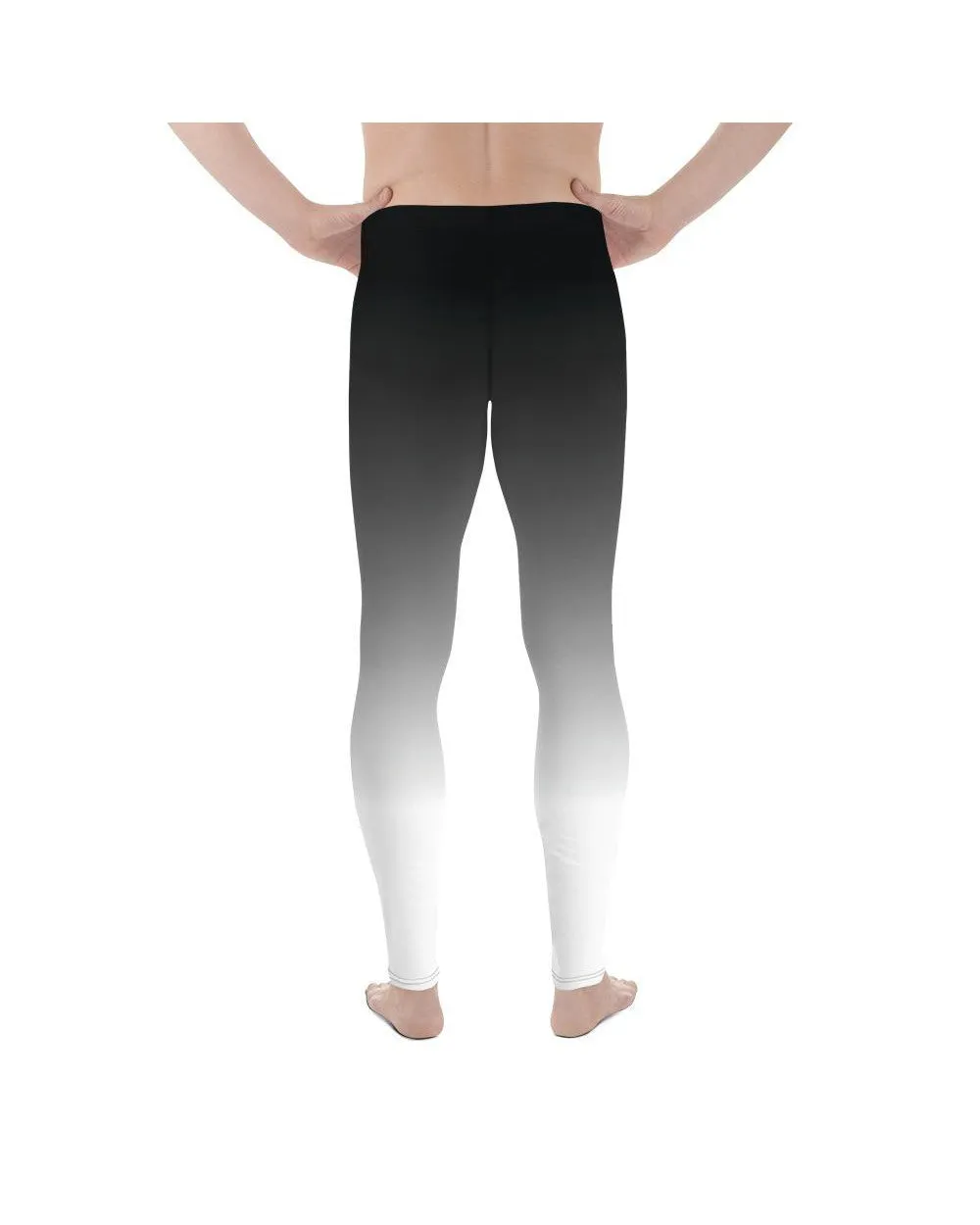 Ombre Black to White Meggings
