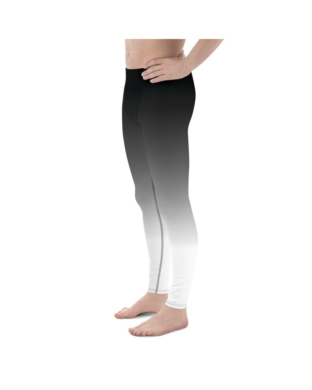 Ombre Black to White Meggings