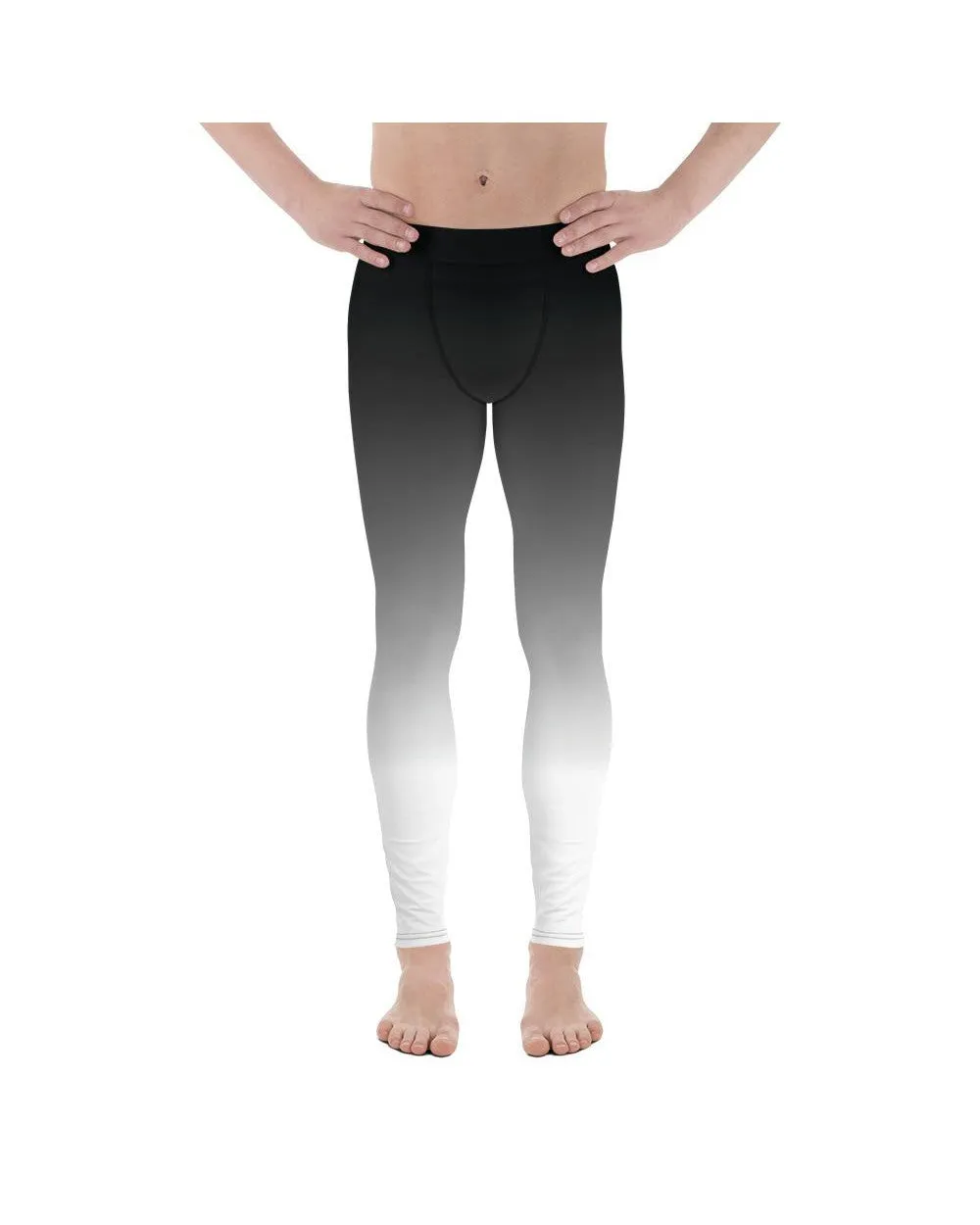 Ombre Black to White Meggings