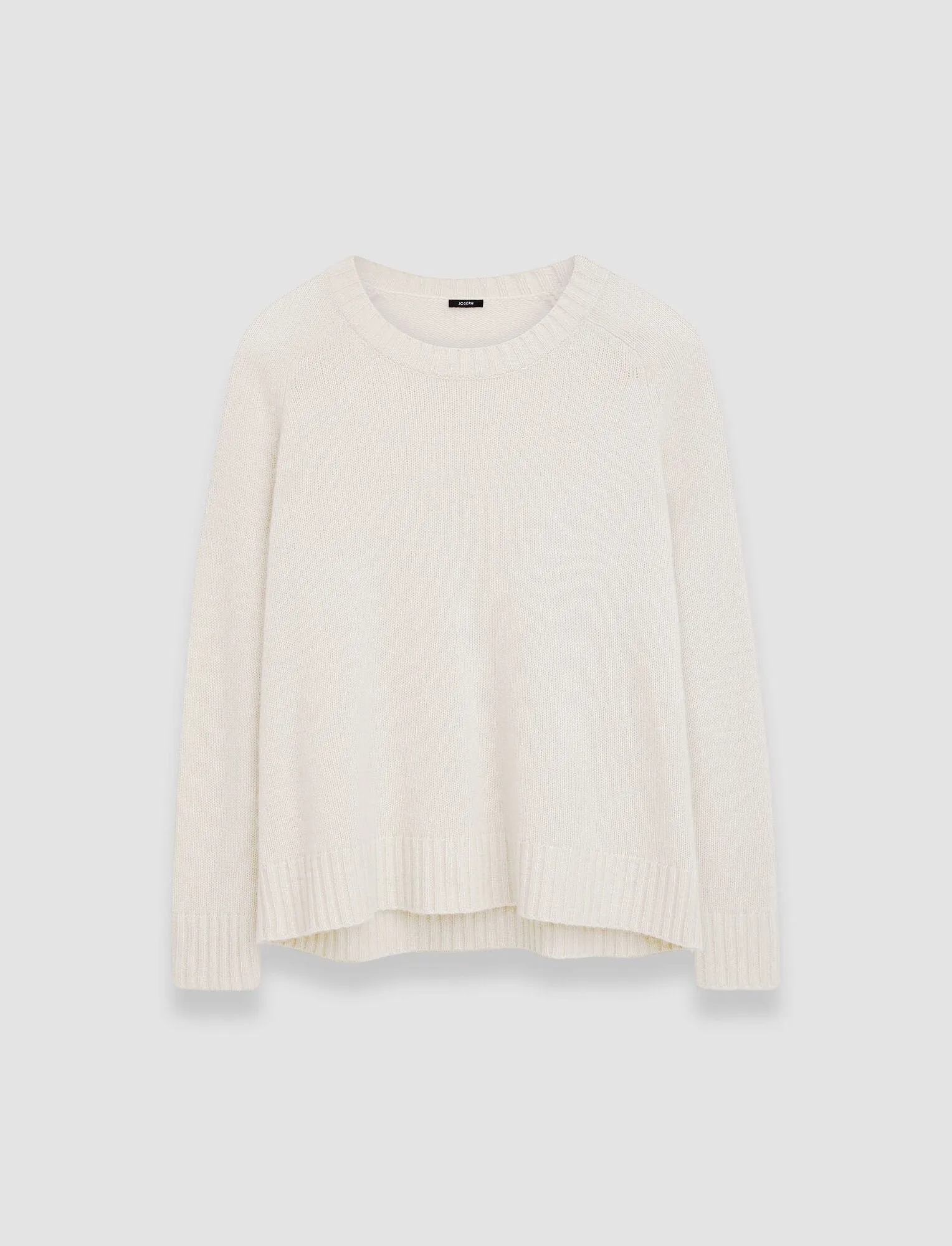 OPEN CASHMERE ROUND NECK JUMPER