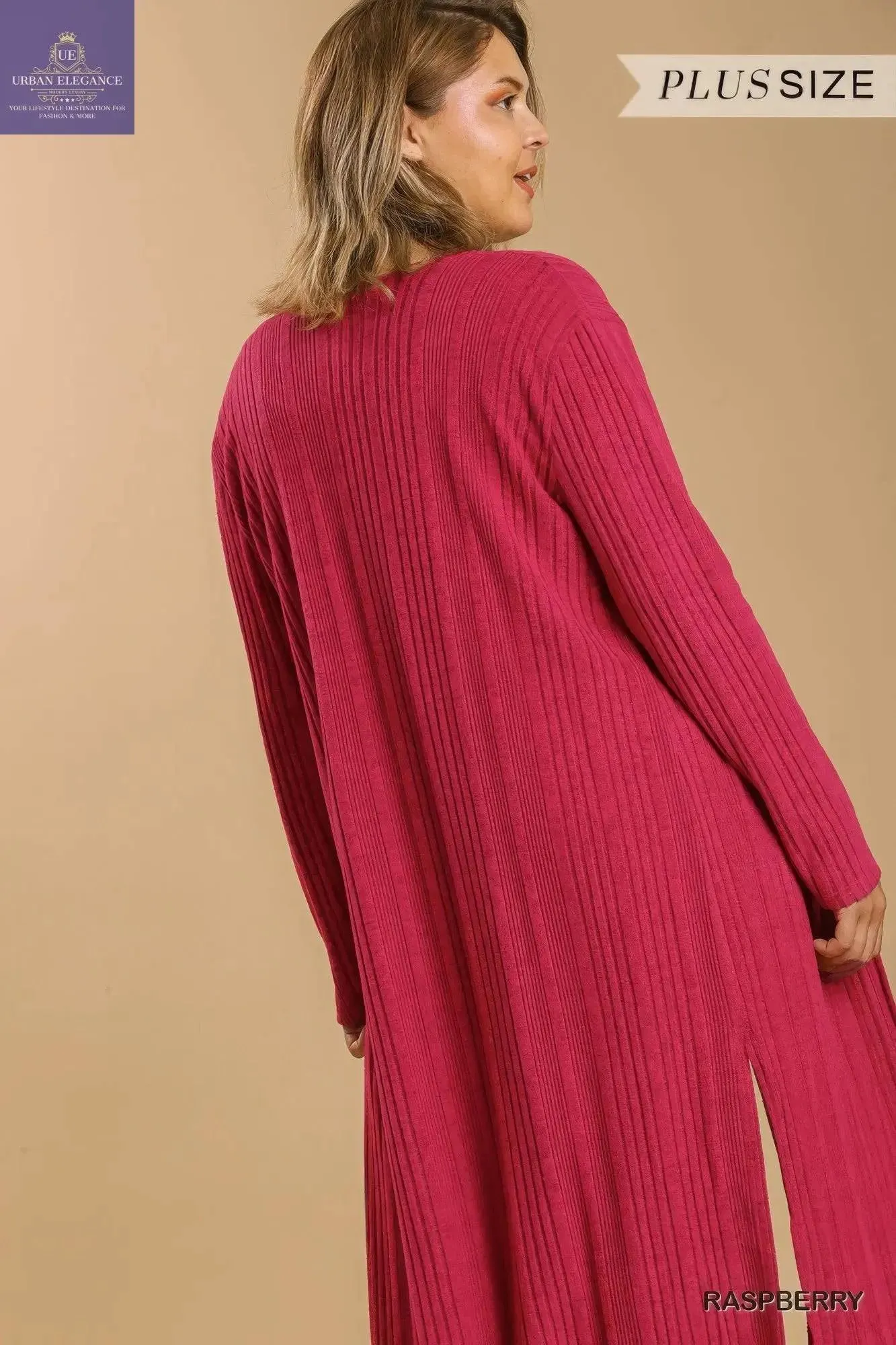 Open Front Long Body Cardigan