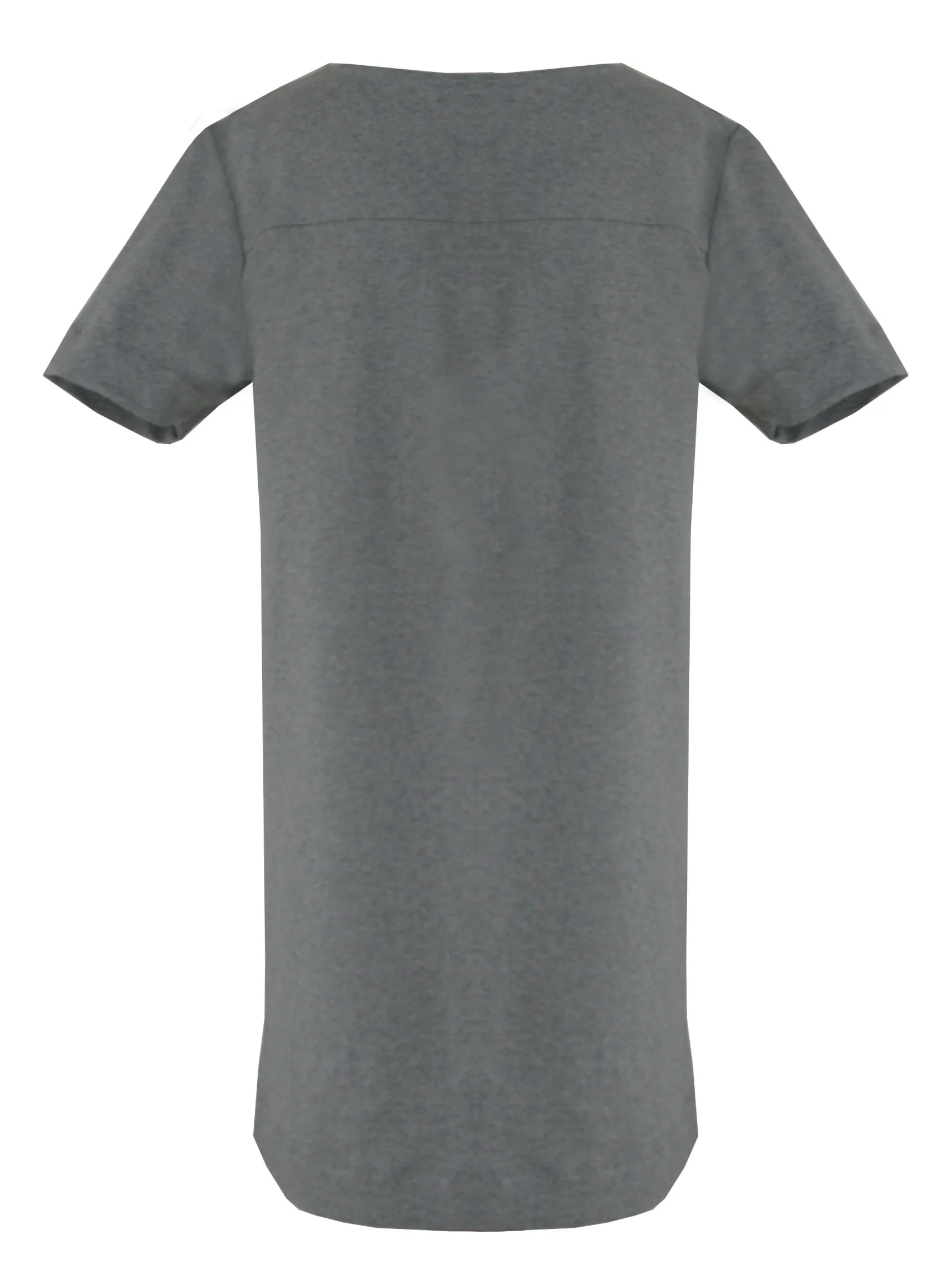 Organic Cotton T-Shirt Dress in Grey