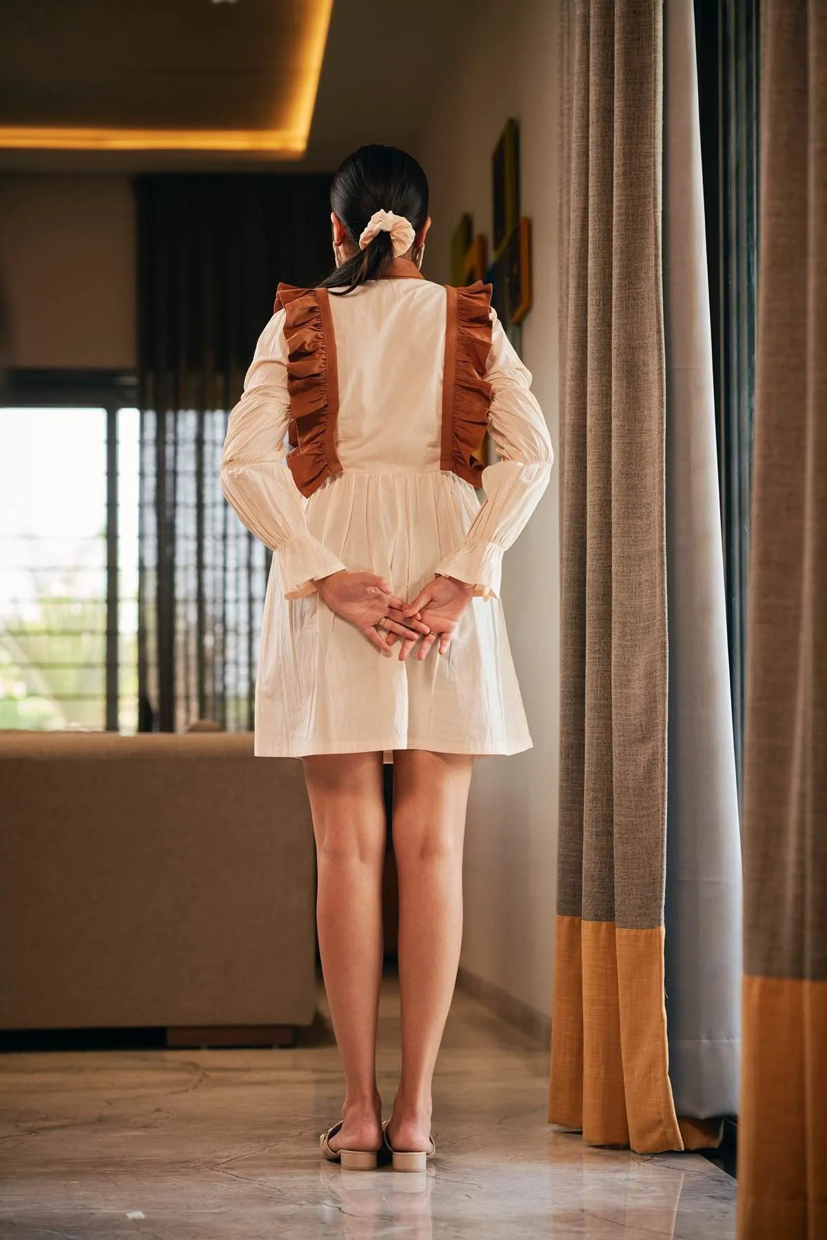 Otter Meadow Detachable Handloom Cotton Dress