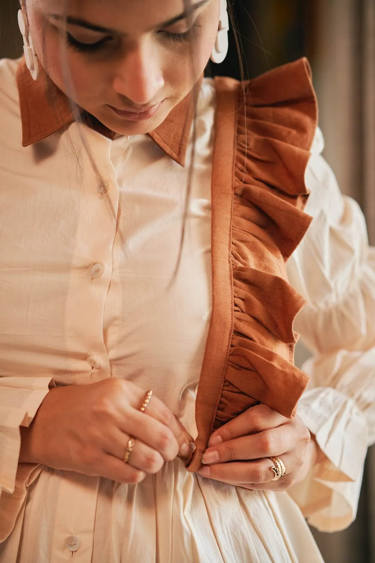 Otter Meadow Detachable Handloom Cotton Dress