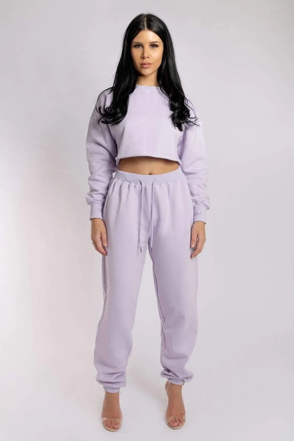Oversized Jogger Bottoms - Lilac