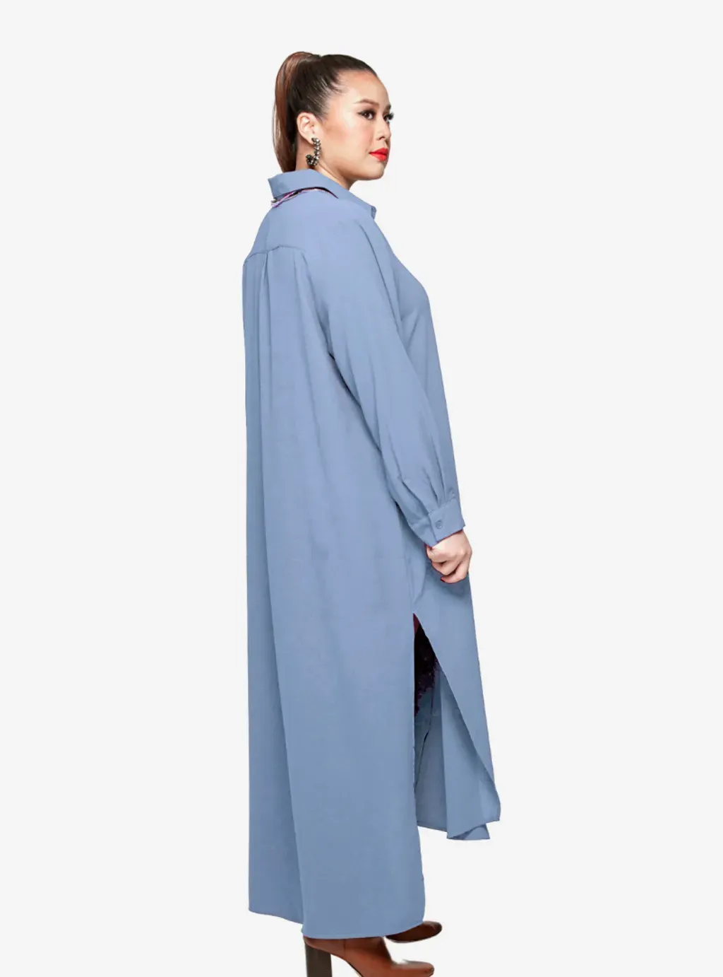 Oversized Shirt Dress - Bloo Palette Series