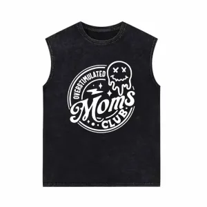 Overstimulated Moms Club Ghost Vintage Washed Vest Top
