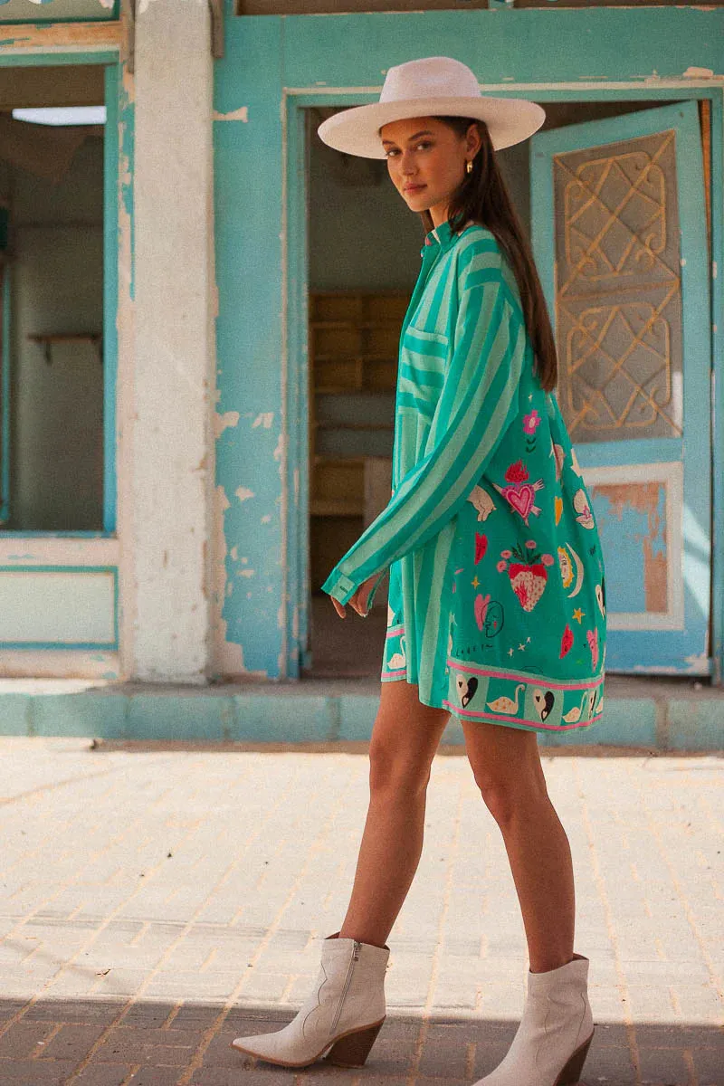 Palm Collective - Swan Lake Shirt Dress