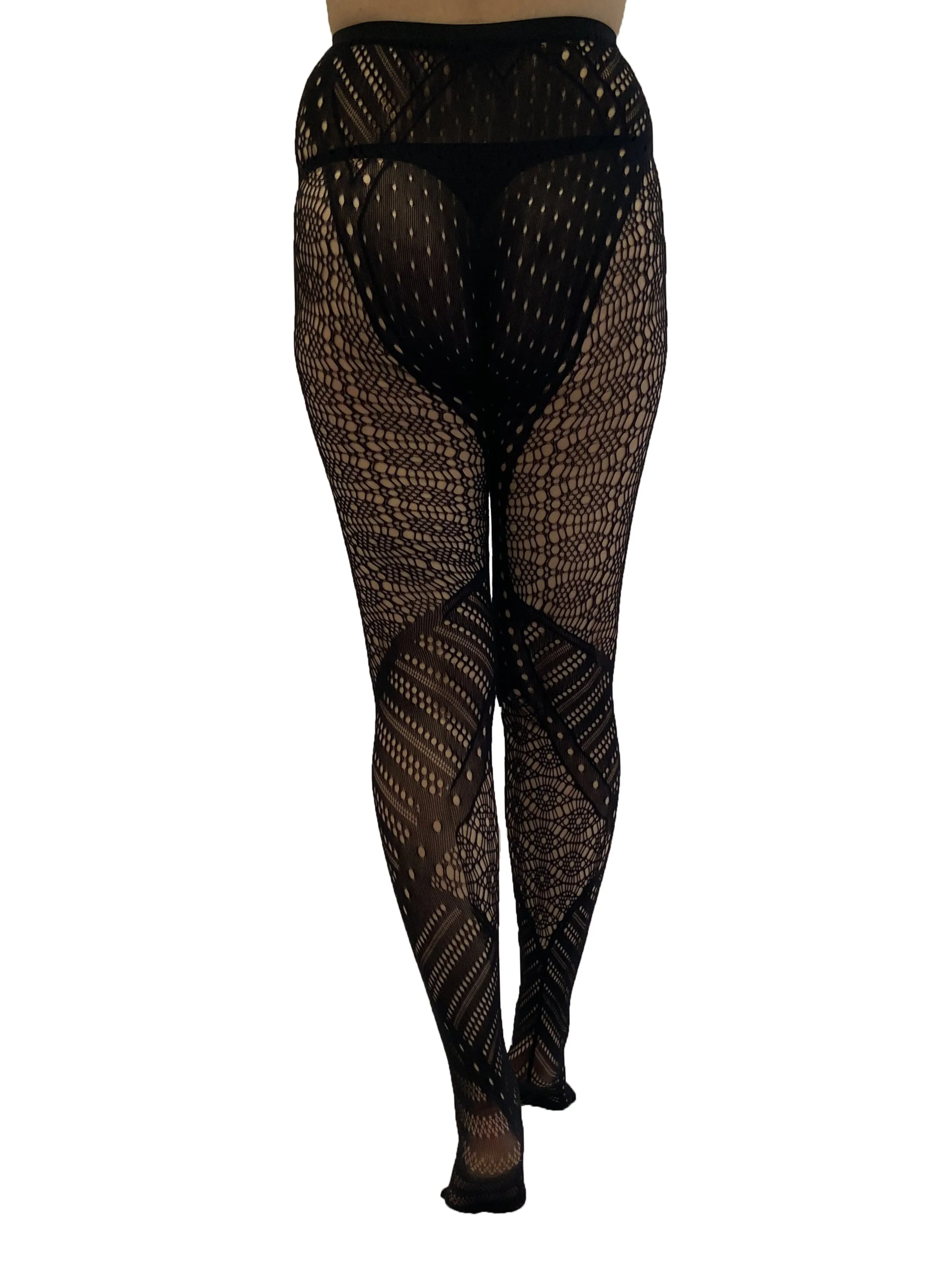 Patchwork Net Tights