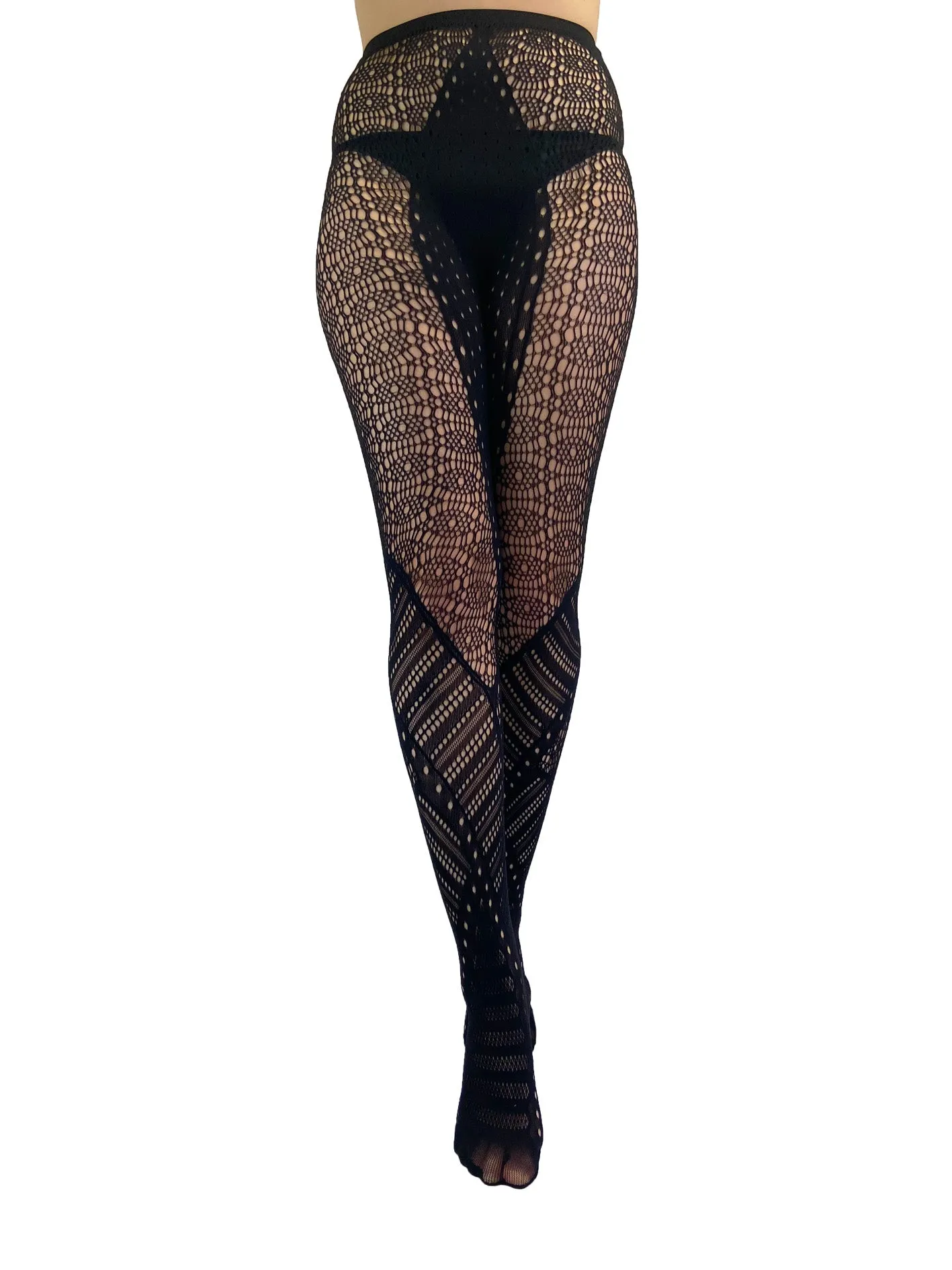 Patchwork Net Tights