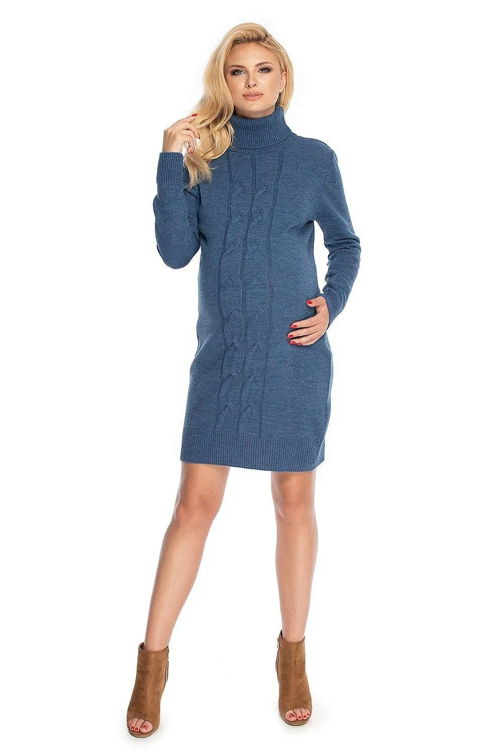 PeeKaBoo long sweater dress