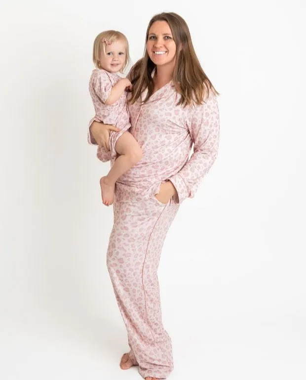 Pink Leopard Toddler T-shirt Dress