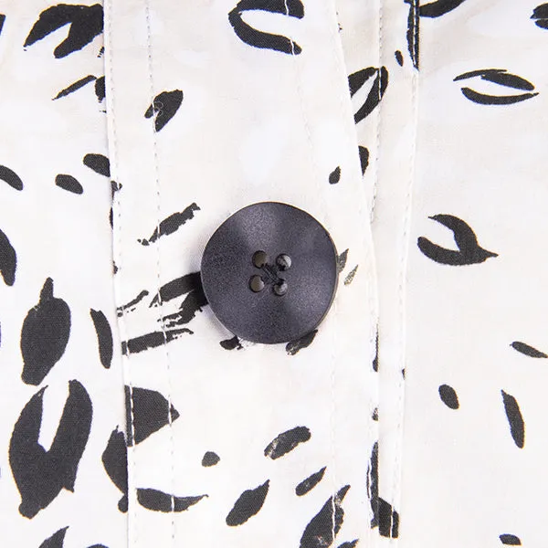 Placket Front Shirt Dress in Flax Florettes