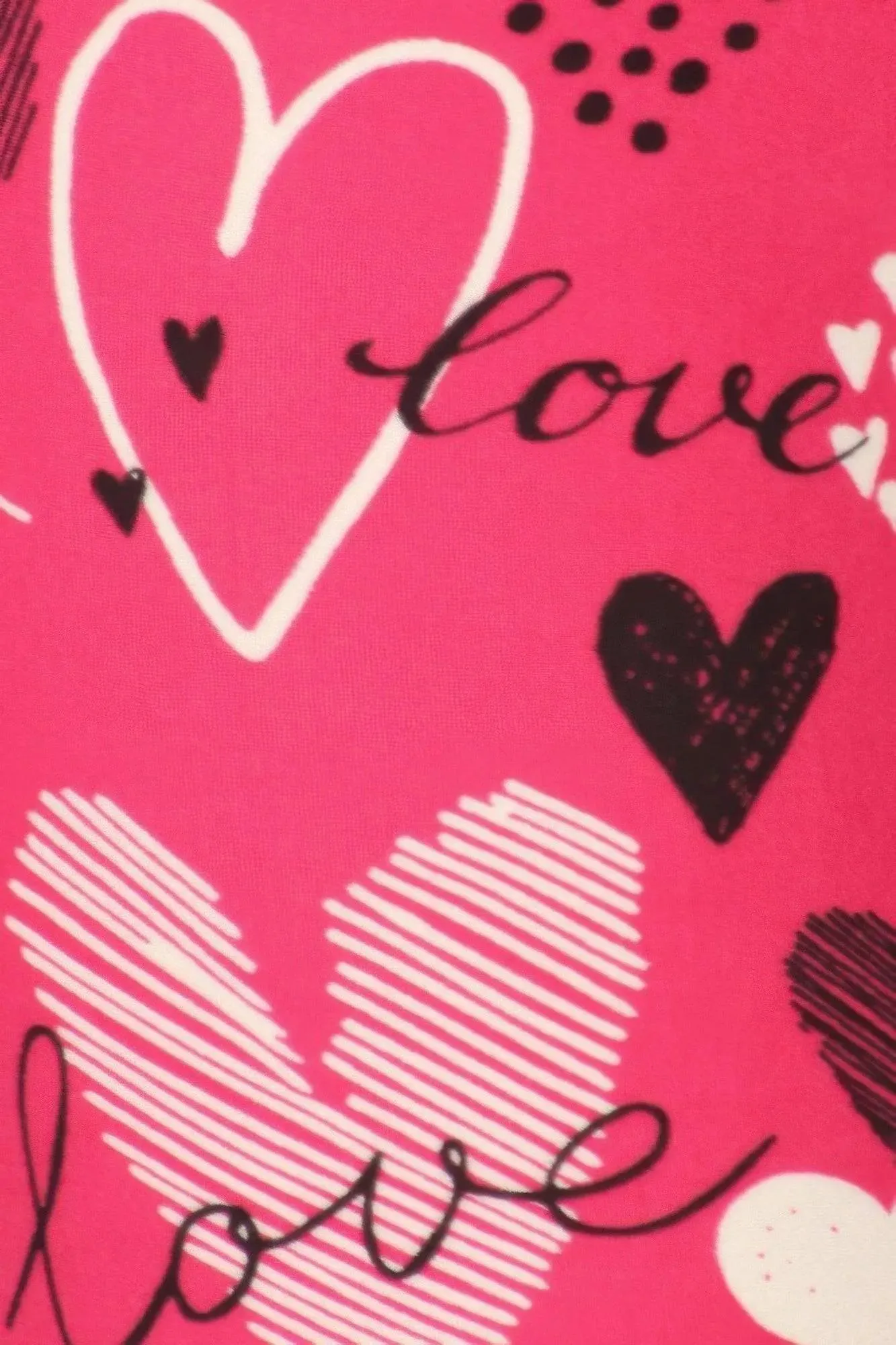 Playful Heart Pattern High-Waisted Leggings