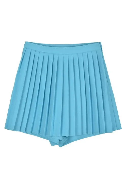 pleated short skirt